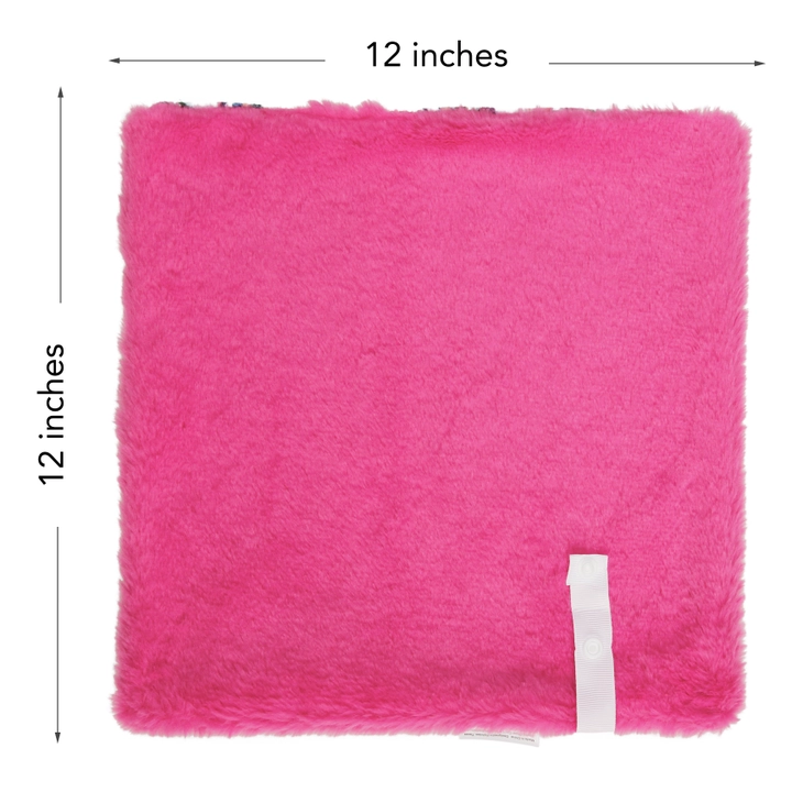 Doodalou Bohemian Feathers - Printed Minky Faux Fur Pacifier Blanket - Image 6