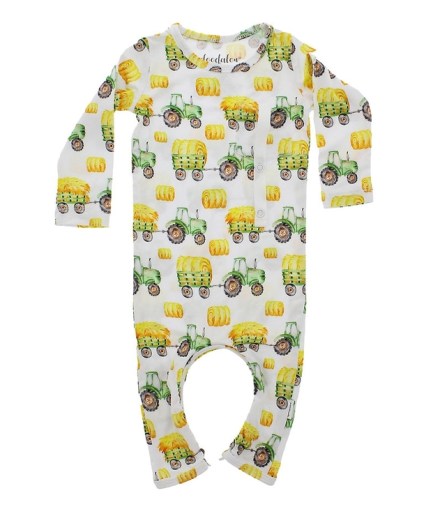 Doodalou Bamboo Baby Romper – Tractors