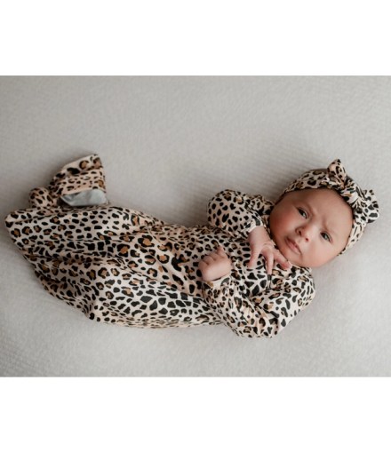 Leopard Knotted Gown