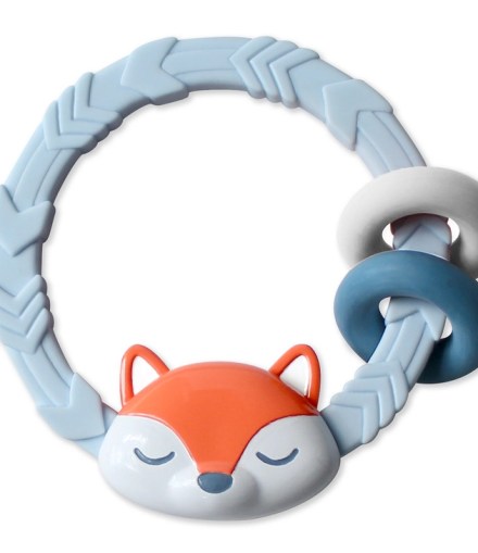 Ritzy Rattle™ Silicone Teether Rattles  Fox
