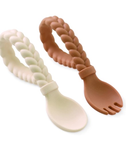Buttercream + Toffee Sweetie Spoons™ Spoon + Fork Set