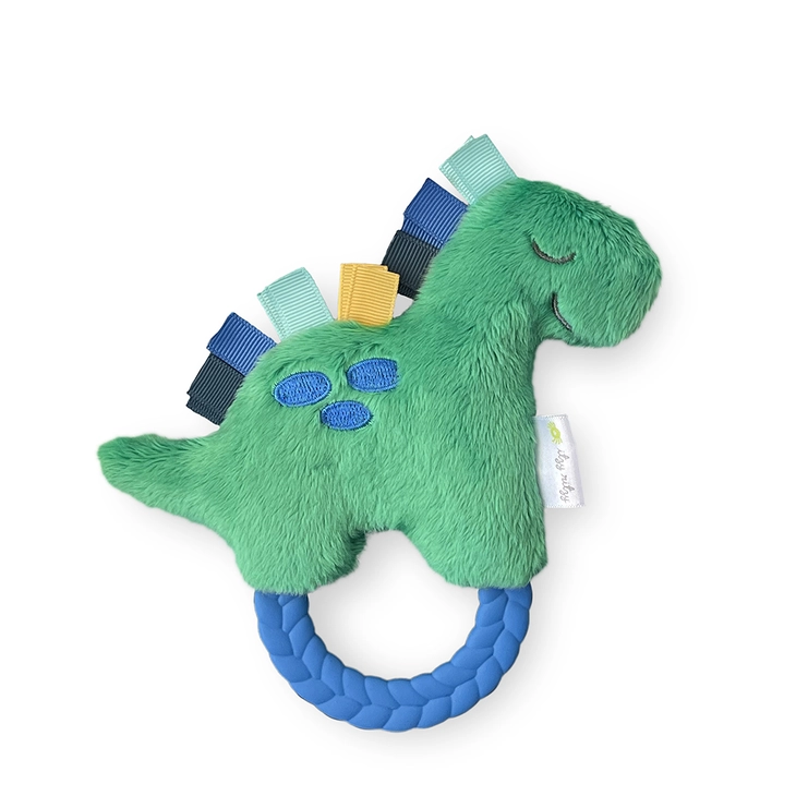 Dino Ritzy Rattle Pal™ Plush Rattle Pal with Teether - Image 3