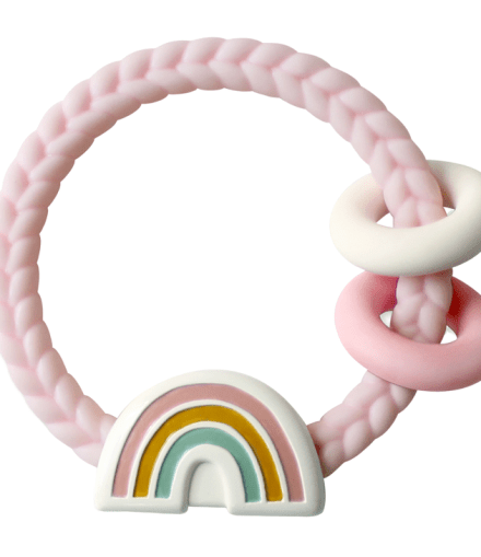 Ritzy Rattle™ Silicone Teether Rattles  Rainbow