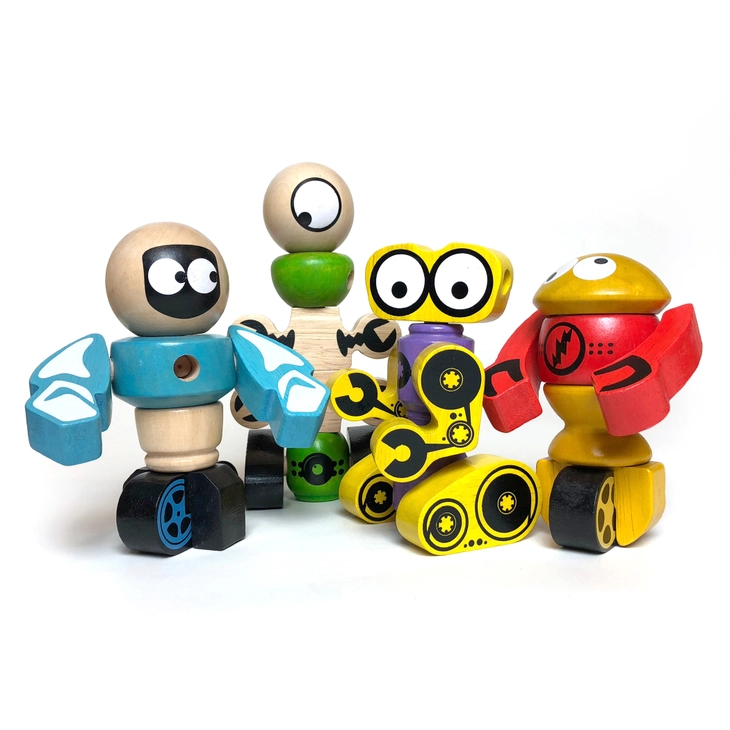 Tinker Totter Robots - 28 Piece Character Playset - Image 5
