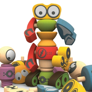 Tinker Totter Robots - 28 Piece Character Playset - Image 7