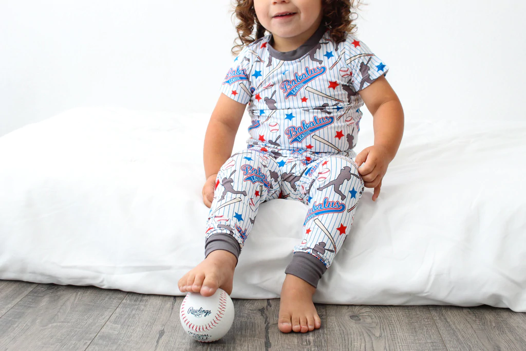 Babalus Baseball Two Piece Bamboo Pajamas - Image 9