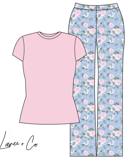 Lillian Floral Bamboo Women's Lounge Set