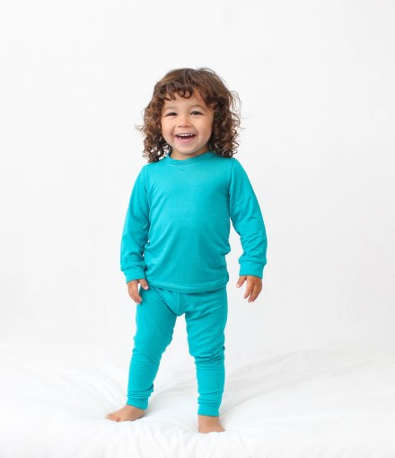 Babalus Aqua Two Piece Bamboo Pajamas
