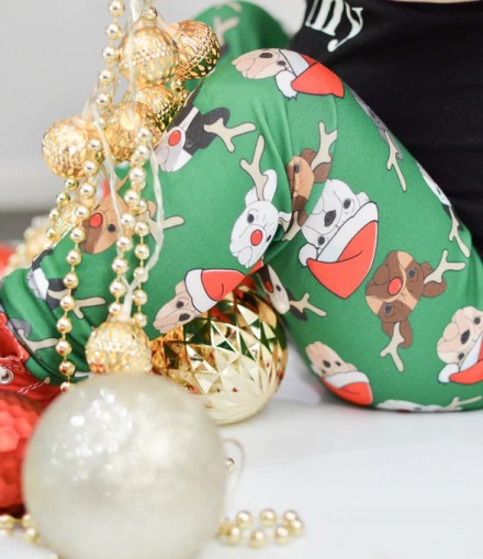 Christmas French Bulldog Leggings