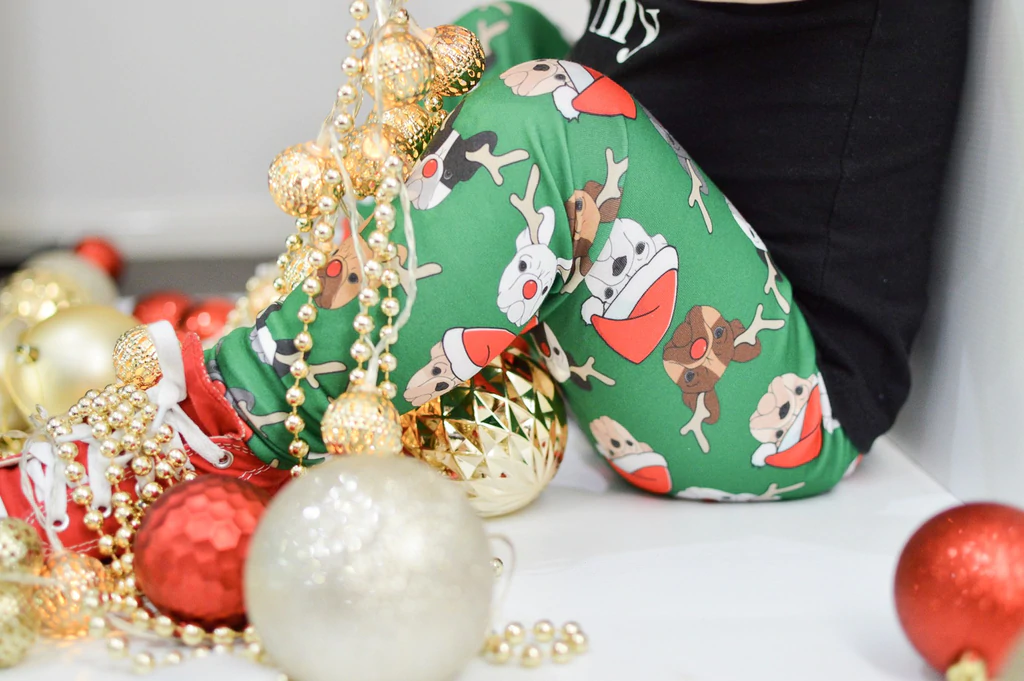 Christmas French Bulldog Leggings