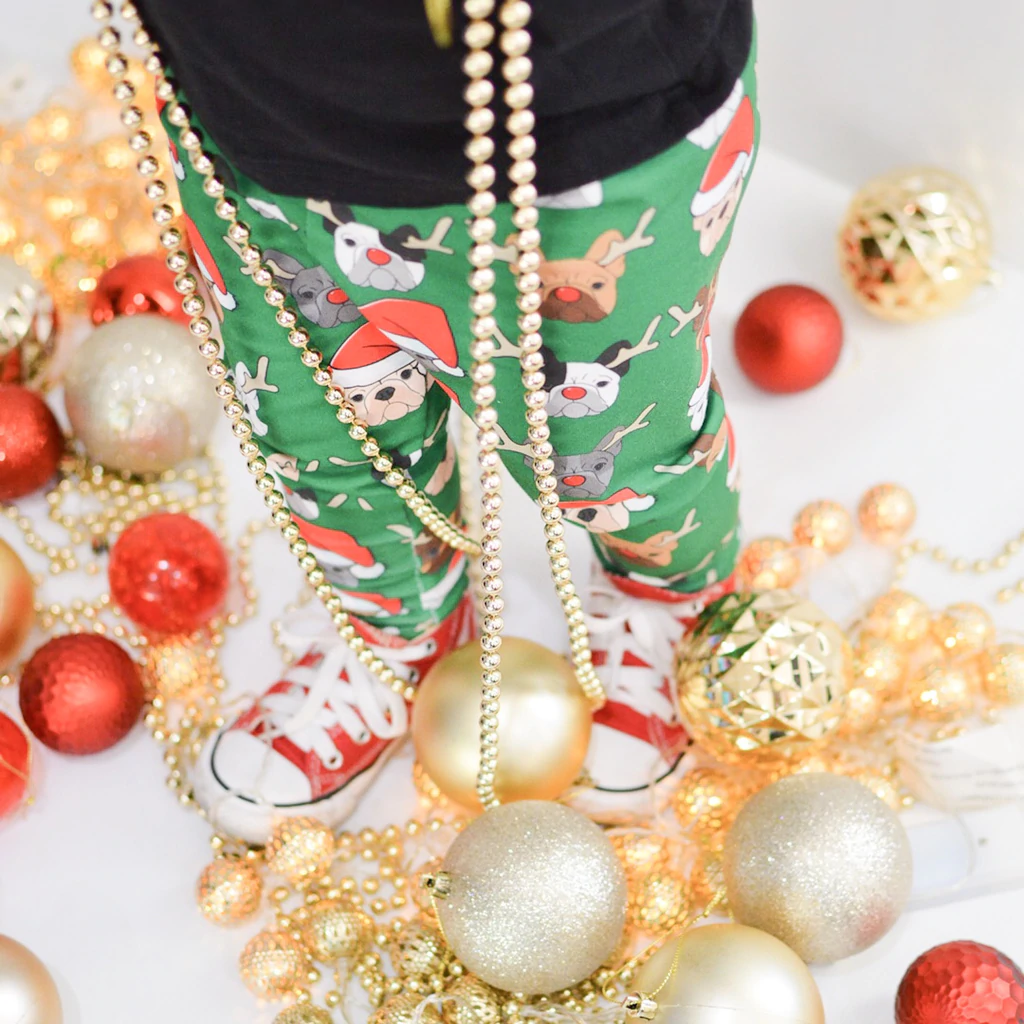 Christmas French Bulldog Leggings - Image 7