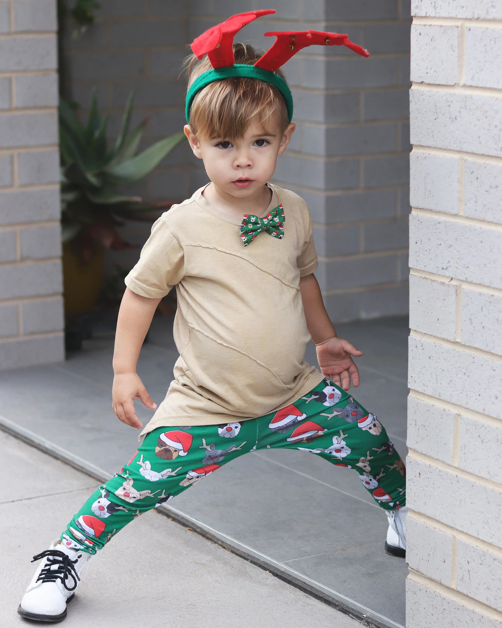 Christmas French Bulldog Leggings - Image 2