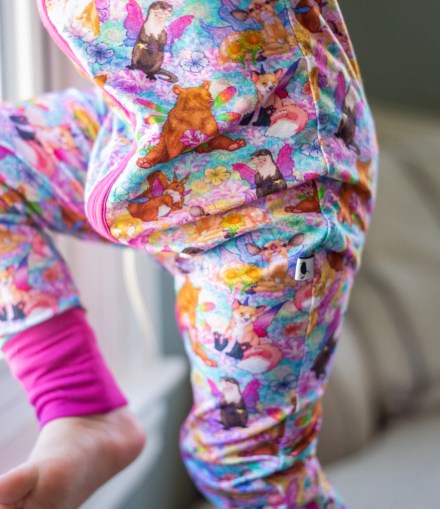 Spring Fairy Animals Zip Up Pajamas