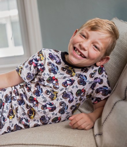Monster Trucks Bamboo Two Piece Pajamas