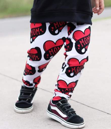 Babalus Mom Heart Leggings